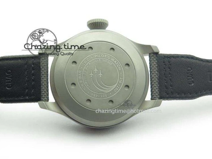 MIROTIME 0329 SunProtective Big Pilot Real PR IW500910 “Patrouille Suisse” ZF 1:1 Best Edition On Gray Nylon Strap 7278